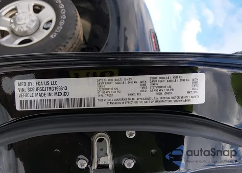 2024 Ram 2500 Tradesman 4X4 6'4 Box from USA, damaged, VIN 3C6UR5CJ7RG169313